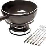 Charcoal (Fusain) Cheese Fondue Set