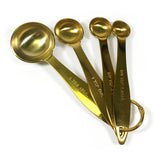 Gold Measuring Spoons 4-Piece Set