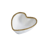 Love is in the Air Heart Bowl White/Gold