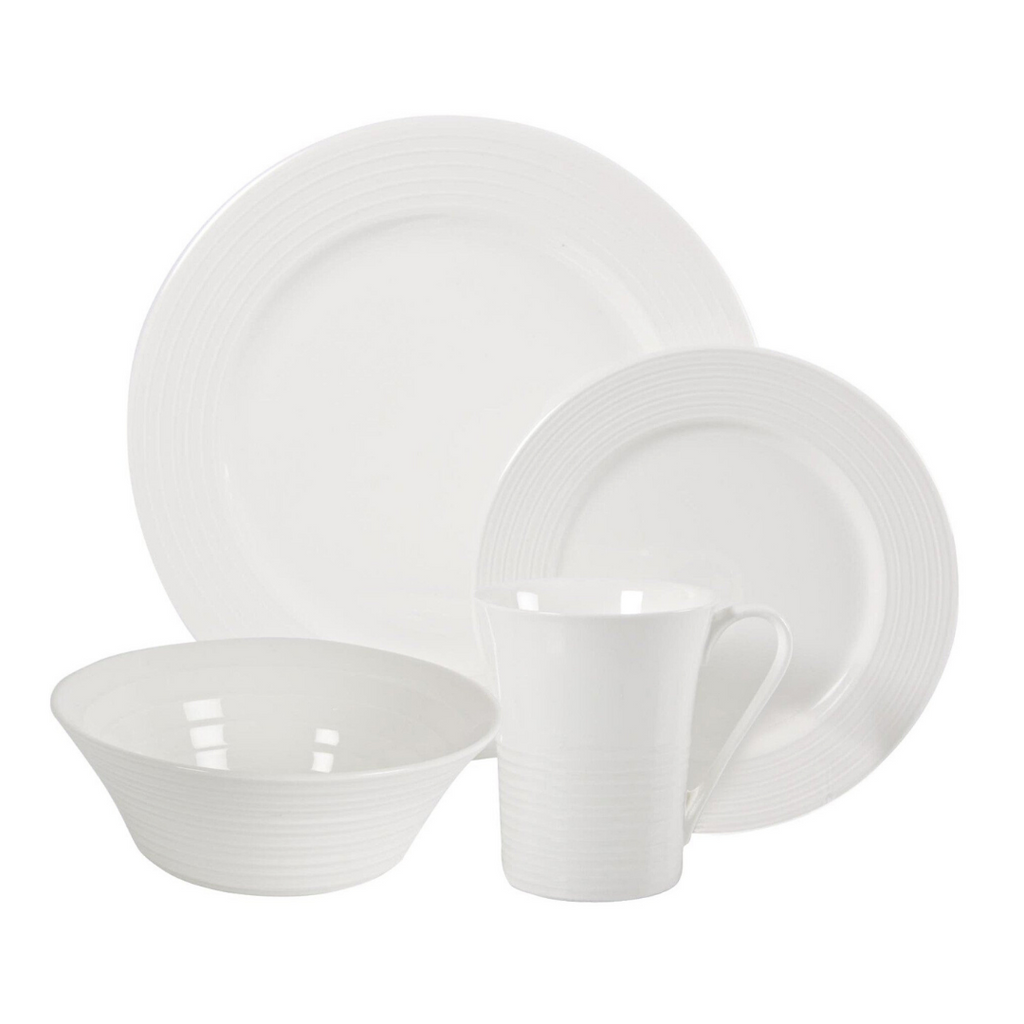 Cirque 16 Piece Dinner Set White Woods Home