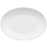 Pearl White Oval Platter | Large