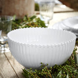 Pearl White Serving Bowl