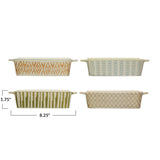 Hand-Stamped Stoneware Baker | 2.5 cup