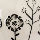 Hand-Painted Stoneware Serving Bowl