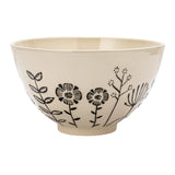 Hand-Painted Stoneware Serving Bowl