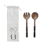 Mango Wood Salad Servers