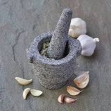 Granite Mortar and Pestal with Flange