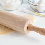Wood rolling pin barrel
