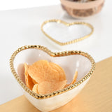 Love is in the Air Heart Bowl White/Gold