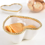 Love is in the Air Heart Bowl White/Gold