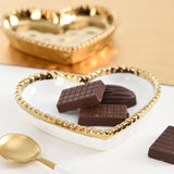Love is in the Air Mini Heart Dish White/Gold