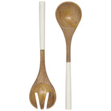 Salad Servers Set - Mango White