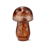 GLASS MUSHROOM DECOR ANTIQUE COPPER