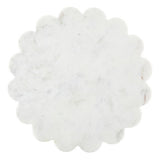 Marble Scalloped Tray - Round