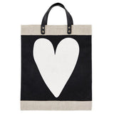 Market Tote - White Heart