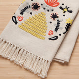 Frida Embroidered Dishtowel