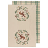 Plaid Moose Tea Towels 2-Piece Set