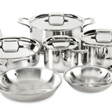 D5 Polished Stainless 10-piece Set